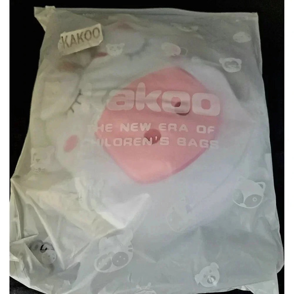 Cute Plush Unicorn toddler backpack White Toddler Travel Bag Kakoo New in bag - Picture 5 of 9